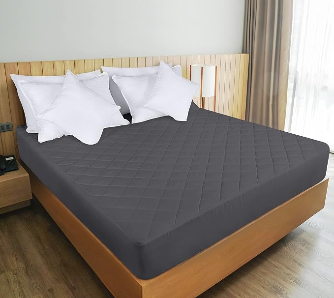 Utopia Bedding Quilted Fitted Mattress Pad, King Size, Elastic Fitted Mattress - Image 6
