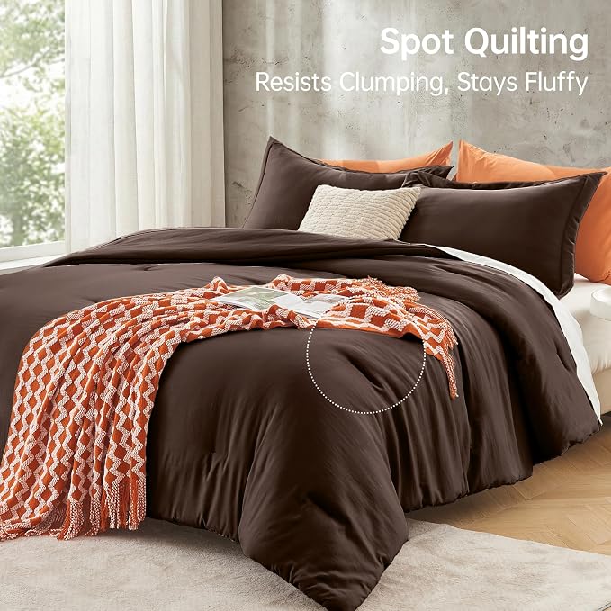 MUXHOMO Full Comforter Sets, All Season Ultra Soft Down Alternative Bedding - Image 5