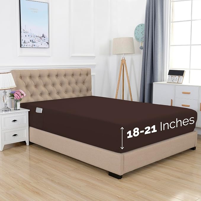 Elegant Comfort 1500 Premium Hotel Quality 18-21 Inches Deep by ELEGANTCOMFORT