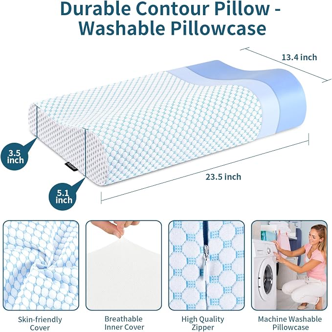 Memory Foam Pillows Neck Pillow - Image 5