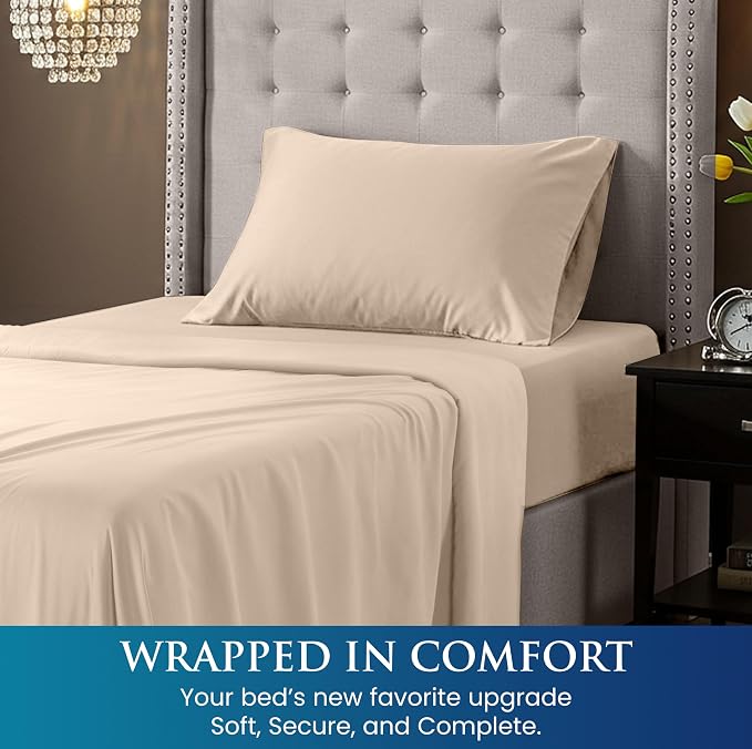 Utopia Bedding Twin Size 3 Piece Sheet Set - Image 4