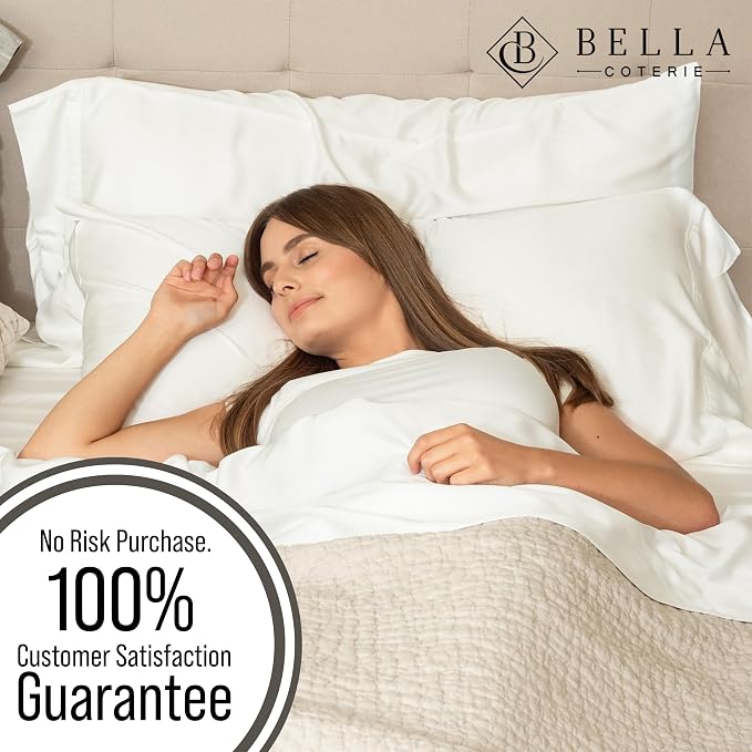Bella Coterie | Luxury Bamboo Viscose King Size Pillowcase Set | 100% - Image 5