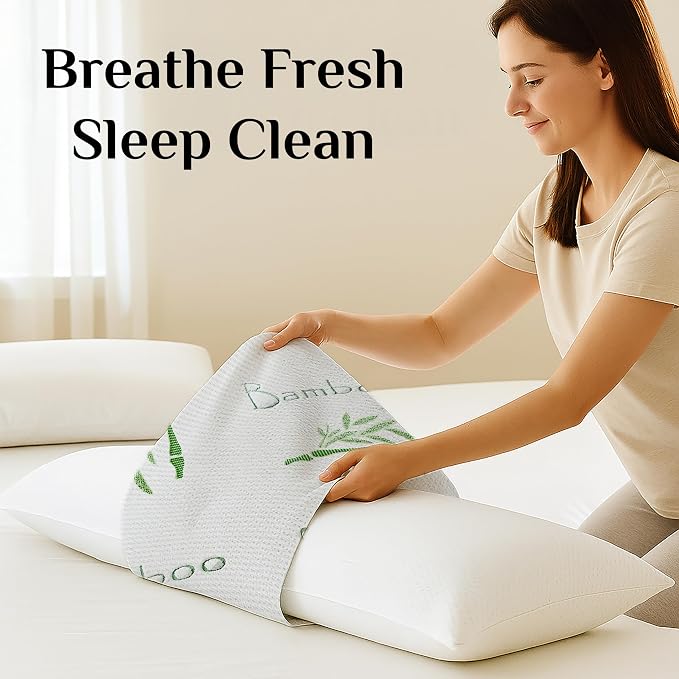 OMEO Full Body Pillowcase – Ultra Soft Bamboo Rayon Cover - Image 4