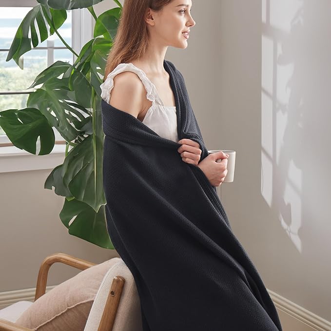 Bedsure GentleSoft 100% Cotton Large Throw Blanket - Image 4