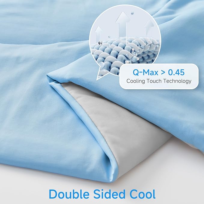 HOMFINE Cooling Comforter Japanese Double-Sided Arc-Chill Cold Tech Fabric - Image 3