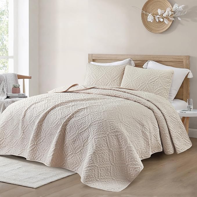 Exclusivo Mezcla California King Quilt Bedding Set, Lightweight Soft Bedspreads - Image 2