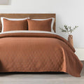 HORIMOTE HOME Burnt Orange Queen Size Quilt Set by HORIMOTEHOME