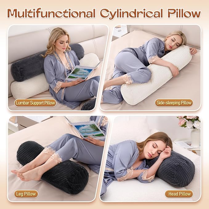 1 MIDDLE ONE Body Pillow for Adults, Long Bolster Pillow for Bed, Decorative - Image 7