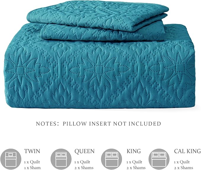 Exclusivo Mezcla Twin Quilt Bedding Set, Lightweight Soft Bedspreads Coverlets - Image 6