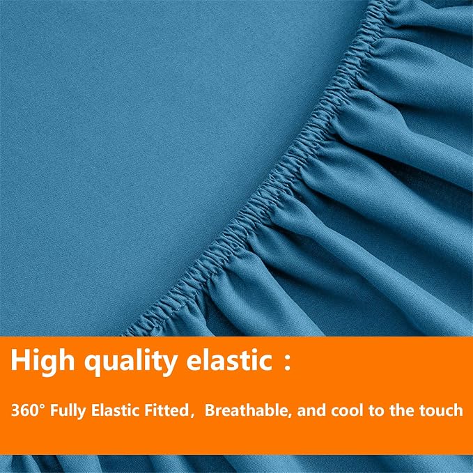 TAIMIT Teal Queen Size Comforter Set - Image 6