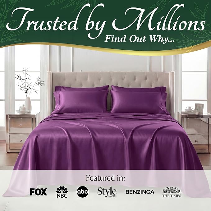 DECOLURE 100% Viscose Derived from Bamboo Sheets California King Size - Image 5