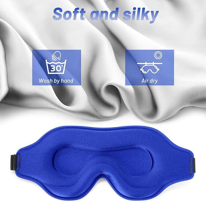 Sleep Eye Mask for Men Women, Sleeping Mask for Side Sleeper, Travel Blackout - Image 6