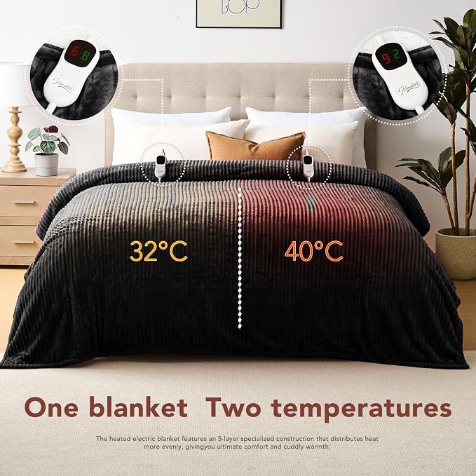 Homemate Electric Heated Blanket Queen Size - Image 8