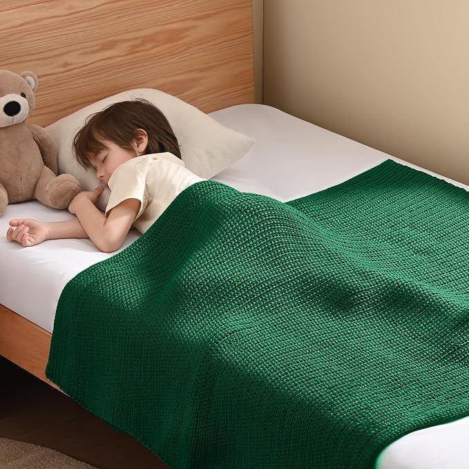 Guohaoi Knitted Weighted Blanket Kids No Beads Cooling Heavy Blanket, Home by GuohuoiHomeKitchen