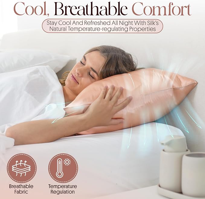 100% Mulberry Silk Pillowcase Infused - Image 4