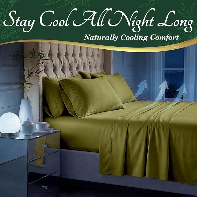 DECOLURE 100% Viscose Derived from Bamboo Sheets King Size - Image 3