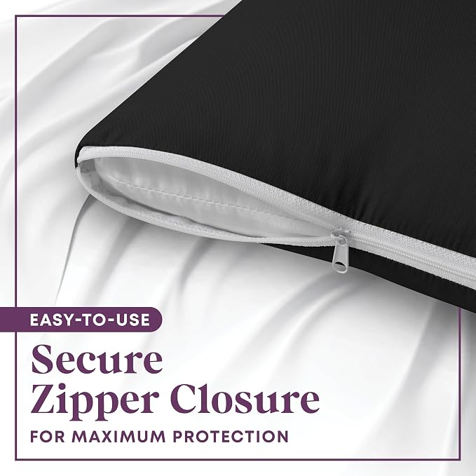 CirclesHome Pillow Protectors 2 Pack King Zippered - Image 3
