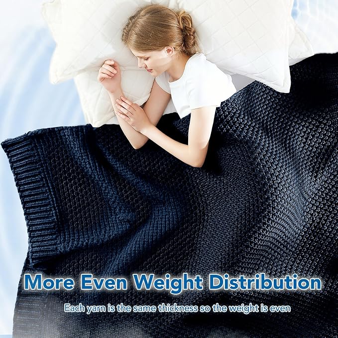 Topcee Knitted Weighted Blanket - Image 5
