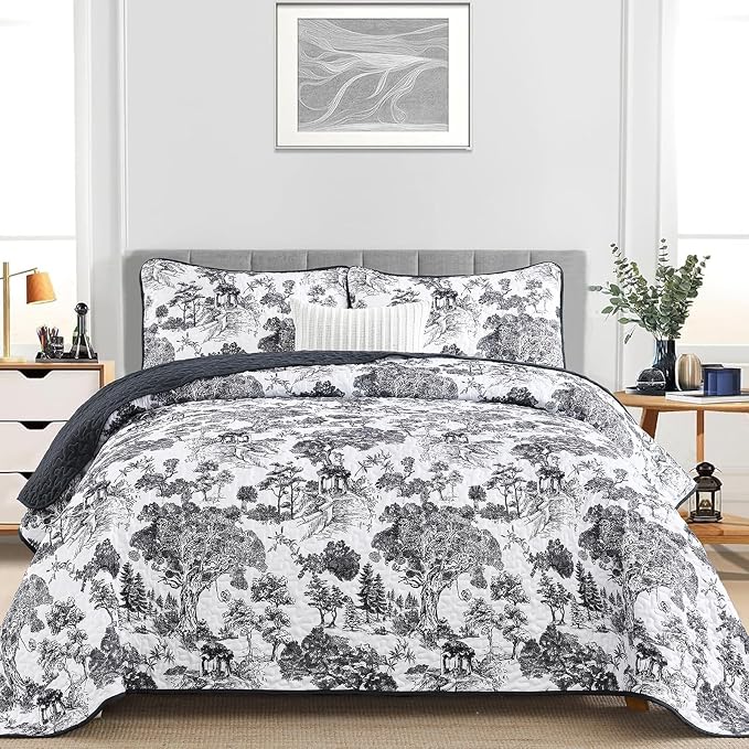 WONGS BEDDING Botanical Quilt Set King Size - Image 2