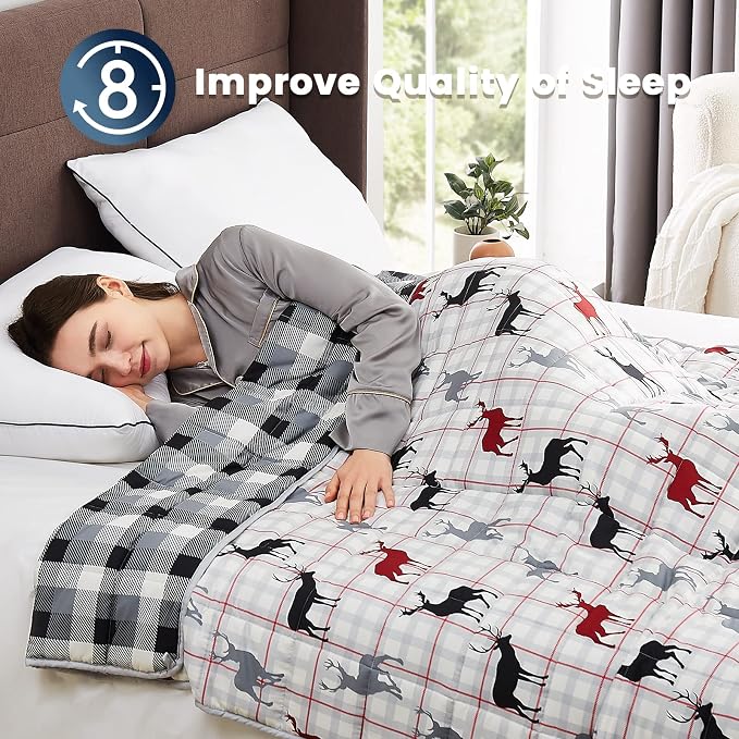 CuteKing Weighted Blanket for Adults Heavy Blanket for 140-150lbs, Weighted - Image 2