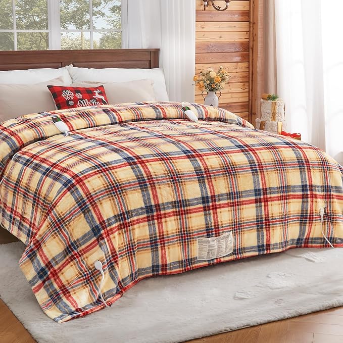 Heated Electric Blanket Queen Size, 84X90 Heating Blanket Queen by OCTROT