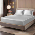 BEDELITE Satin Fitted Sheet and Pillowcases Set, Luxury Soft Similar to Silk by BEDELITE