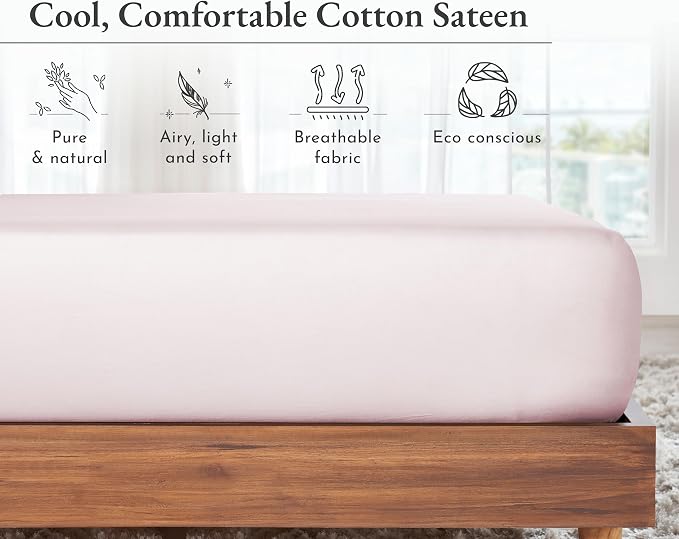 California Design Den King Size Fitted Sheet Only Deep Pocket, No Pop-Off - Image 6