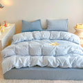 BOLINLIVING Gingham Duvet Cover Full Size, Microfiber Bedding Set by BOLINLIVING