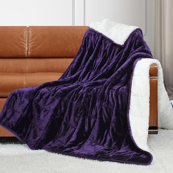 Alomidds Weighted Blanket for Adults, 12 lbs Twin Size Heavy Blanket by Alomidds