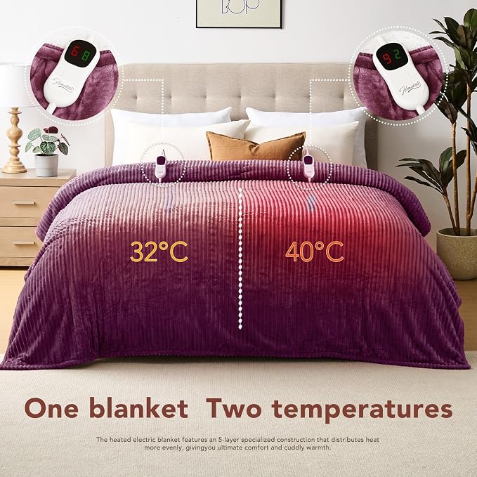 Homemate Electric Heated Blanket Queen Size - Image 8