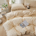 mixinni Floral Duvet Cover Set Twin XL Size – 100% Cotton 3-Piece Bedding Set by mixinni