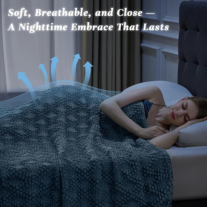 Anysay Knitted Weighted Blanket - Image 3