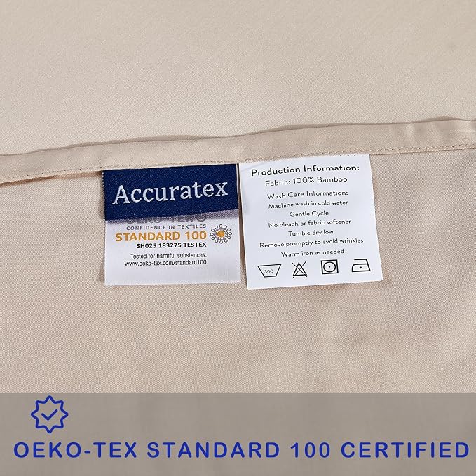 ACCURATEX Cooling Pillow Cases Set of 2, Rayon Derived from Bamboo, Soft - Image 5