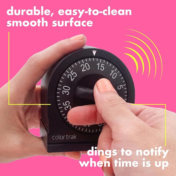 60 Minute Wind Up Timer, Visual Mechanical Timer, from 0 to 60 Minutes - Image 5