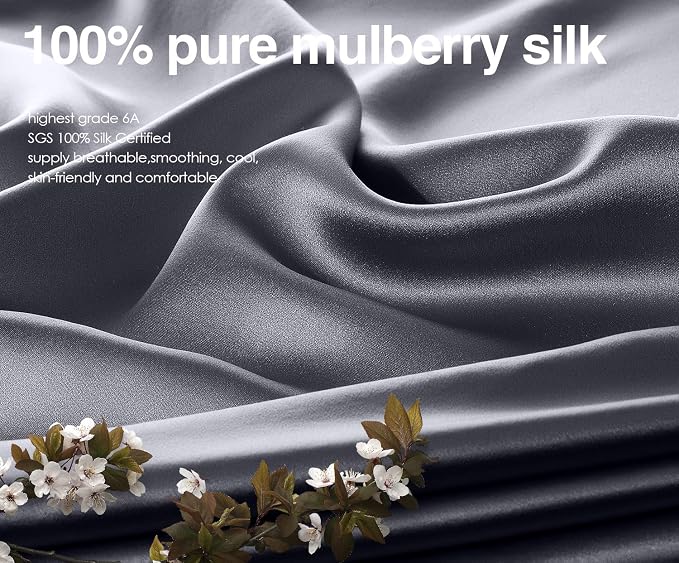 J JIMOO 100% Mulberry Silk Pillowcase - Image 2