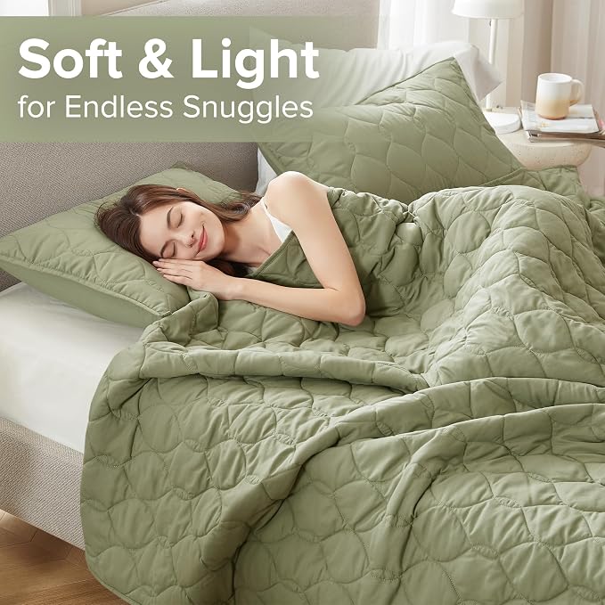 Comfort Spaces Queen Quilt Set Modern Reversible Ogee Coverlet Queen Bedding - Image 6