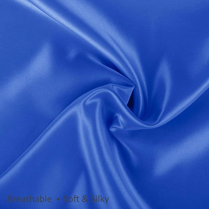 BLISSFORD Royal Blue Satin Pillowcase - Image 8