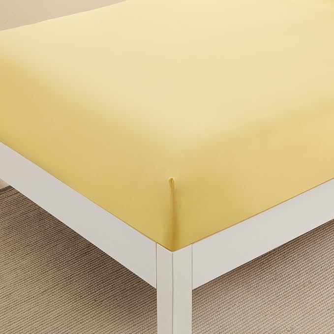 Queen Fitted Sheet Only with Full Elastic & Built in Corner Sheet Straps to - Image 3