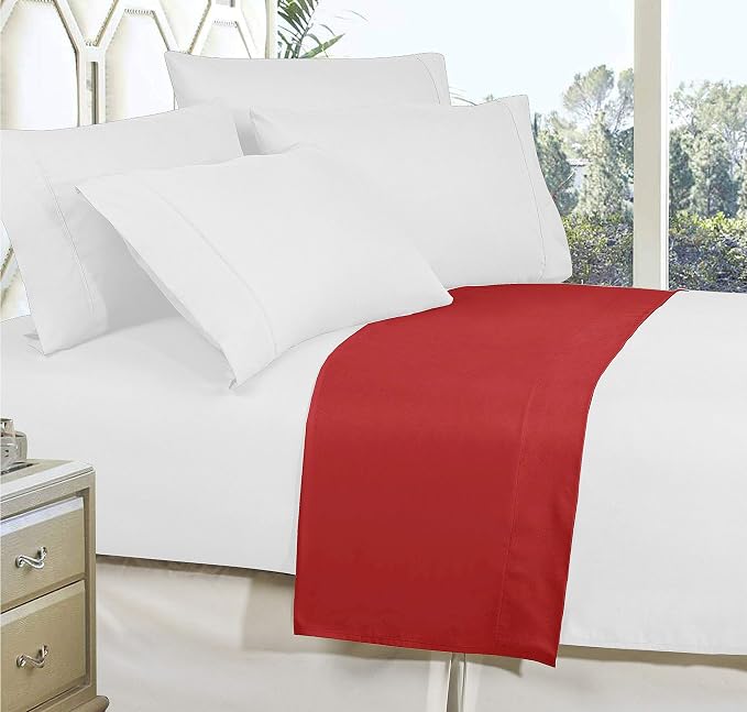 Elegant Comfort Premium Hotel Quality 1-Piece Flat Sheet, Luxury and Softest - Image 3