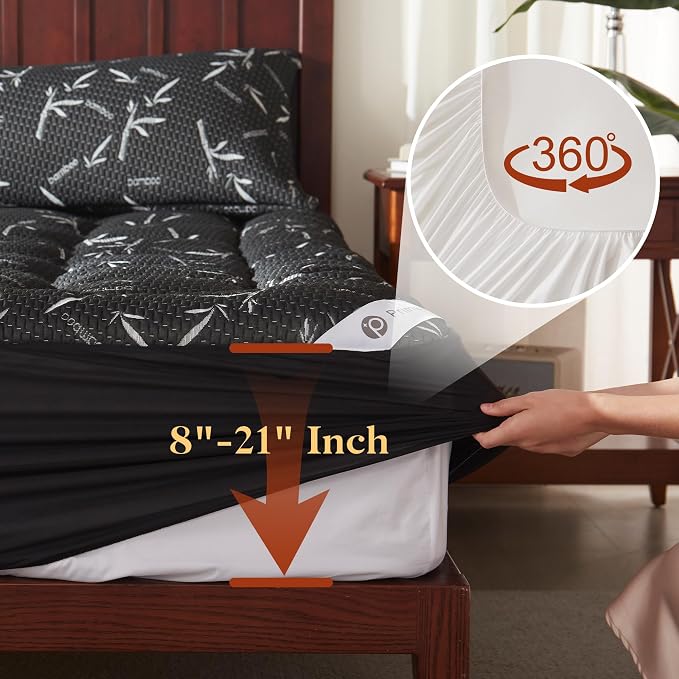 PRIMESOFT 100% Waterproof Twin XL Size Mattress Topper, Thick Pillow Top - Image 6