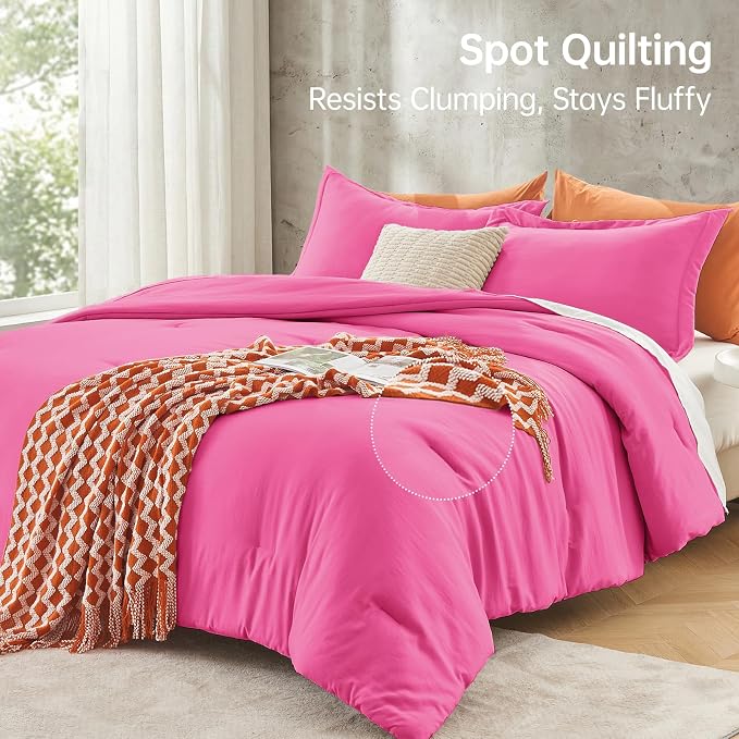 MUXHOMO Queen Comforter Set, All Season Ultra Soft Down Alternative Bedding - Image 5