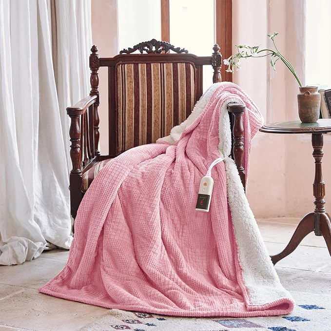 Texciting Heated Blanket Electric Blanket Throw 50”X60”-Heating Throw - Image 2