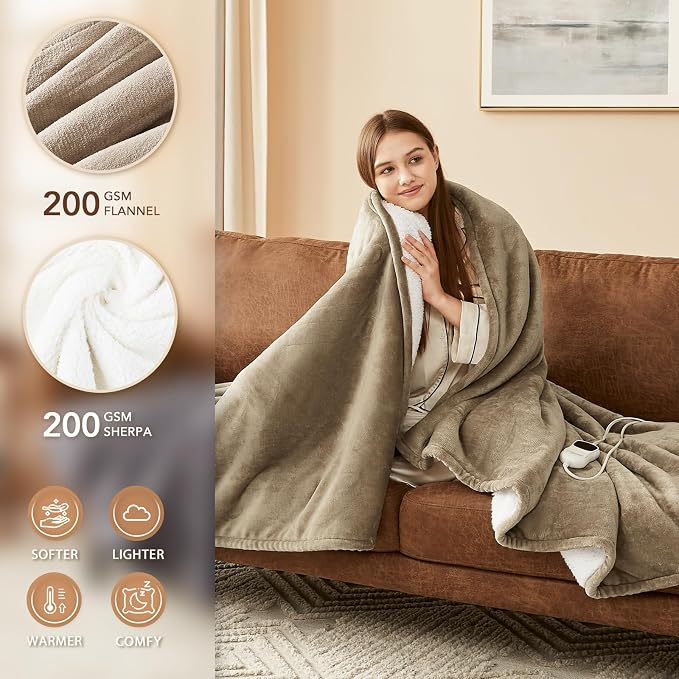 Homemate Electric Heated Blanket King Size - Image 2
