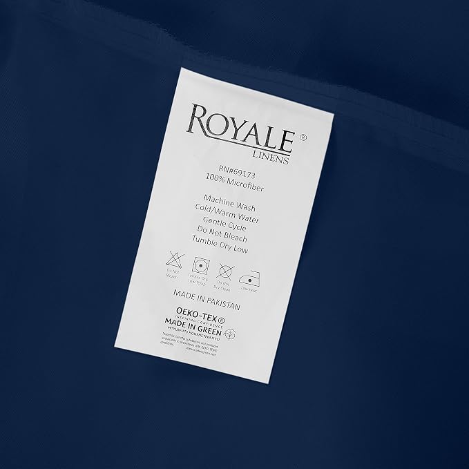 Royale Linens 2 Pack Bulk Flat Sheet Set - Image 9