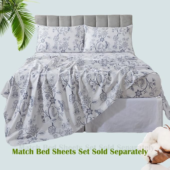 FADFAY Duvet Cover Set Full Floral Bedding Percale Cotton 600 TC Classical - Image 6
