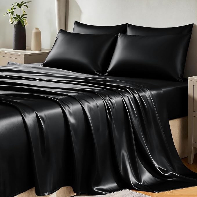 CozyLux Satin Sheets Full Size Sheets by CozyLux