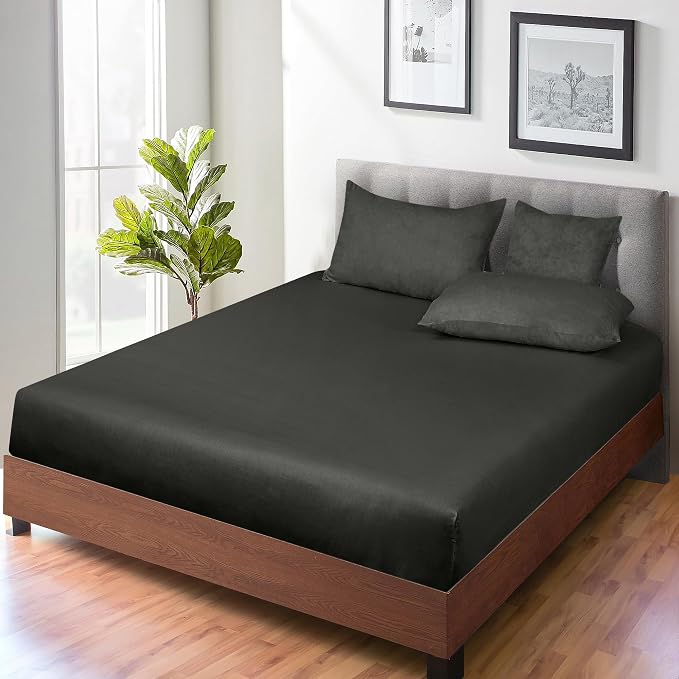 ROYALE LINENS 300 Thread Count 100% Long Staple Combed Cotton Fitted Sheet King - Image 7