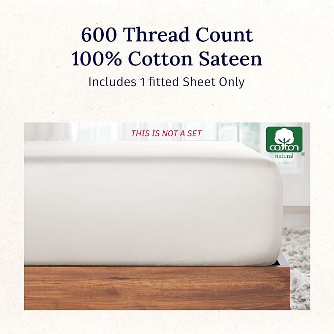 Luxuriously Soft Deep Pocket King Fitted Sheet Only - Image 5