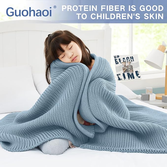 Guohaoi Knitted Weighted Blanket - Image 7