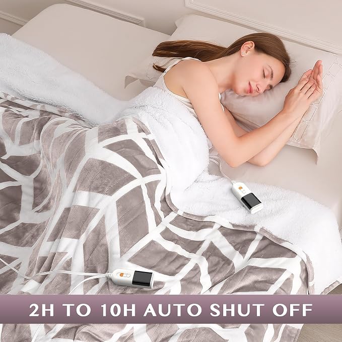 VENTIMI Electric Blanket Queen Size, Fast Heating Blanket - Image 3